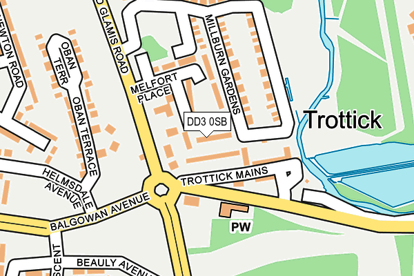 DD3 0SB map - OS OpenMap – Local (Ordnance Survey) DD3 0SB map - OS OpenMap – Local (Ordnance Survey)