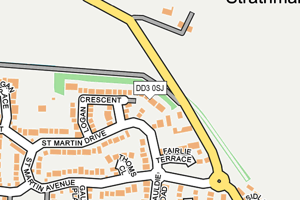 DD3 0SJ map - OS OpenMap – Local (Ordnance Survey) DD3 0SJ map - OS OpenMap – Local (Ordnance Survey)