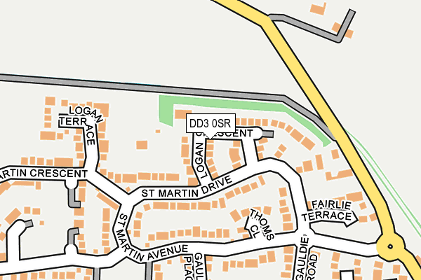 DD3 0SR map - OS OpenMap – Local (Ordnance Survey) DD3 0SR map - OS OpenMap – Local (Ordnance Survey)