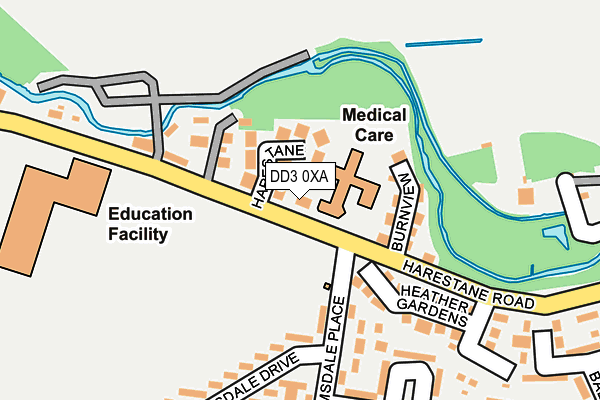 DD3 0XA map - OS OpenMap – Local (Ordnance Survey) DD3 0XA map - OS OpenMap – Local (Ordnance Survey)
