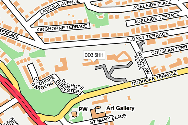 DD3 6HH map - OS OpenMap – Local (Ordnance Survey) DD3 6HH map - OS OpenMap – Local (Ordnance Survey)