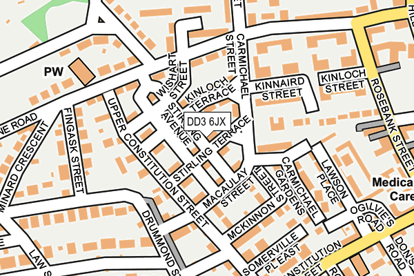DD3 6JX map - OS OpenMap – Local (Ordnance Survey) DD3 6JX map - OS OpenMap – Local (Ordnance Survey)