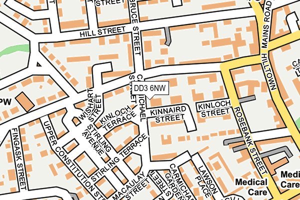 DD3 6NW map - OS OpenMap – Local (Ordnance Survey) DD3 6NW map - OS OpenMap – Local (Ordnance Survey)