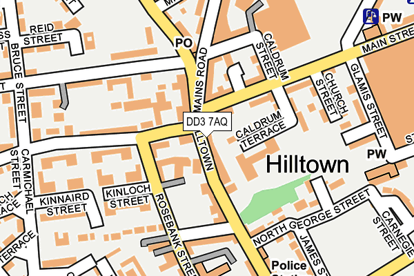 DD3 7AQ map - OS OpenMap – Local (Ordnance Survey) DD3 7AQ map - OS OpenMap – Local (Ordnance Survey)