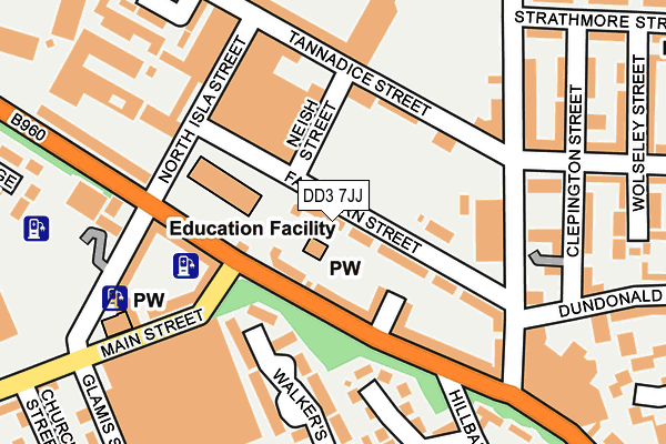 DD3 7JJ map - OS OpenMap – Local (Ordnance Survey) DD3 7JJ map - OS OpenMap – Local (Ordnance Survey)