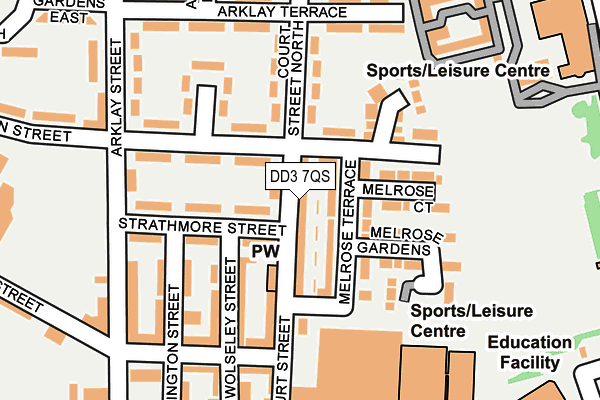 DD3 7QS map - OS OpenMap – Local (Ordnance Survey) DD3 7QS map - OS OpenMap – Local (Ordnance Survey)