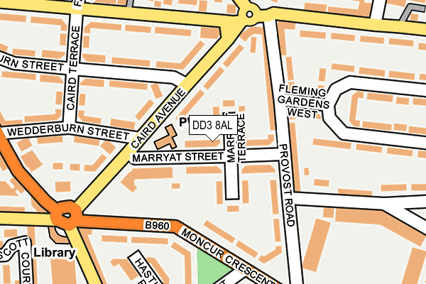 DD3 8AL map - OS OpenMap – Local (Ordnance Survey) DD3 8AL map - OS OpenMap – Local (Ordnance Survey)
