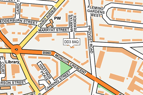 DD3 8AQ map - OS OpenMap – Local (Ordnance Survey) DD3 8AQ map - OS OpenMap – Local (Ordnance Survey)