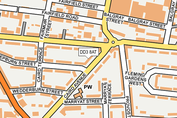 DD3 8AT map - OS OpenMap – Local (Ordnance Survey) DD3 8AT map - OS OpenMap – Local (Ordnance Survey)