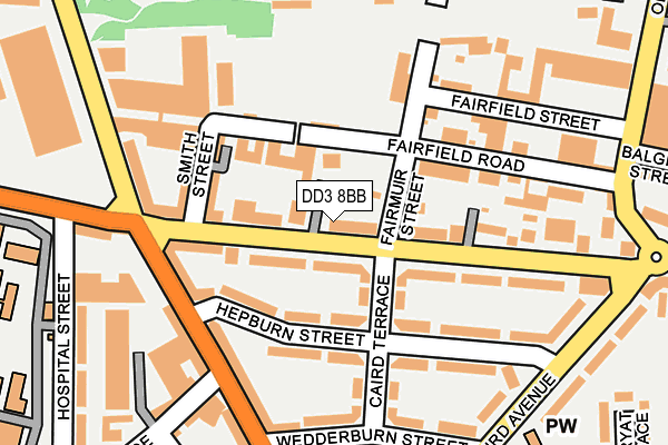 DD3 8BB map - OS OpenMap – Local (Ordnance Survey) DD3 8BB map - OS OpenMap – Local (Ordnance Survey)