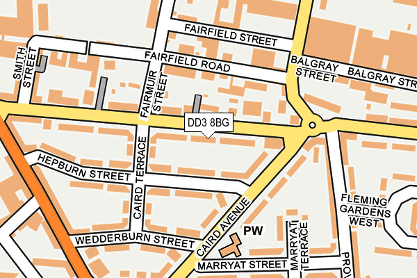 DD3 8BG map - OS OpenMap – Local (Ordnance Survey) DD3 8BG map - OS OpenMap – Local (Ordnance Survey)