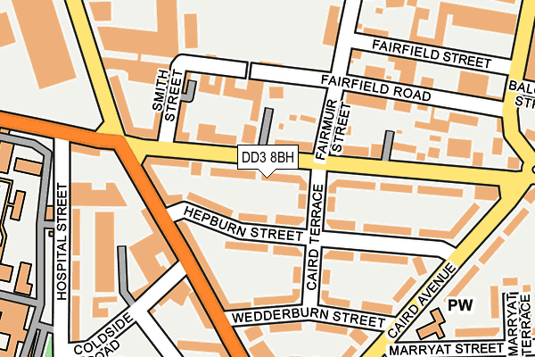DD3 8BH map - OS OpenMap – Local (Ordnance Survey) DD3 8BH map - OS OpenMap – Local (Ordnance Survey)