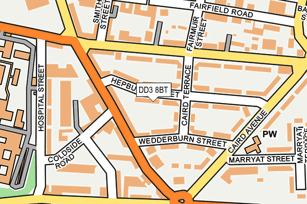 DD3 8BT map - OS OpenMap – Local (Ordnance Survey) DD3 8BT map - OS OpenMap – Local (Ordnance Survey)