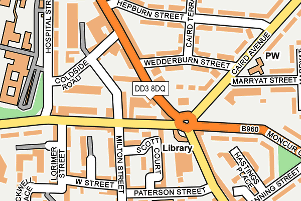DD3 8DQ map - OS OpenMap – Local (Ordnance Survey) DD3 8DQ map - OS OpenMap – Local (Ordnance Survey)