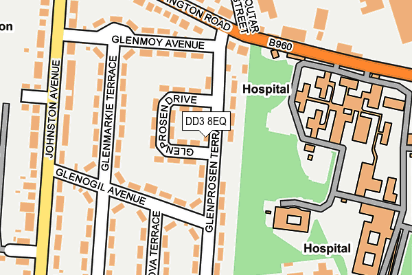 DD3 8EQ map - OS OpenMap – Local (Ordnance Survey) DD3 8EQ map - OS OpenMap – Local (Ordnance Survey)