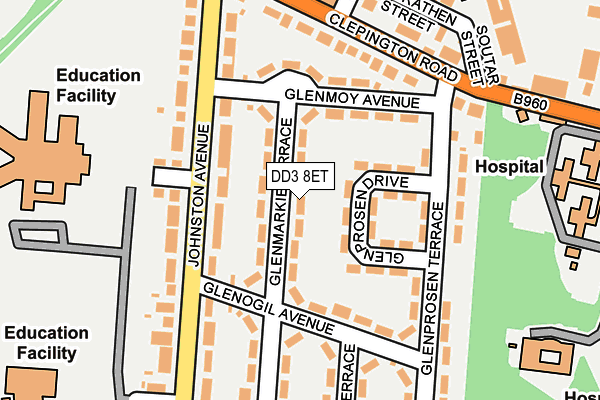 DD3 8ET map - OS OpenMap – Local (Ordnance Survey) DD3 8ET map - OS OpenMap – Local (Ordnance Survey)