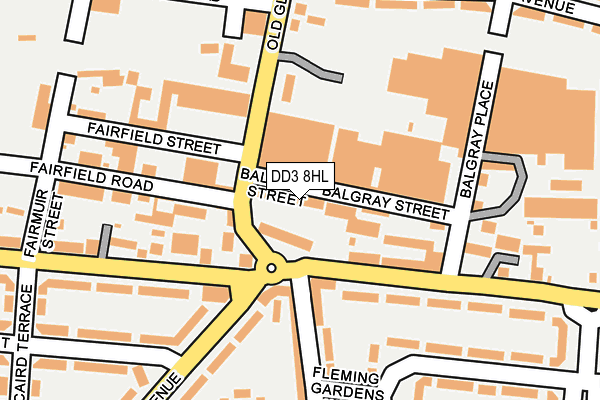 DD3 8HL map - OS OpenMap – Local (Ordnance Survey) DD3 8HL map - OS OpenMap – Local (Ordnance Survey)