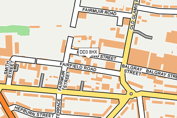 DD3 8HX map - OS OpenMap – Local (Ordnance Survey) DD3 8HX map - OS OpenMap – Local (Ordnance Survey)