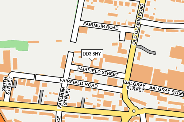 DD3 8HY map - OS OpenMap – Local (Ordnance Survey) DD3 8HY map - OS OpenMap – Local (Ordnance Survey)