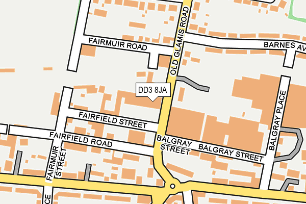 DD3 8JA map - OS OpenMap – Local (Ordnance Survey) DD3 8JA map - OS OpenMap – Local (Ordnance Survey)