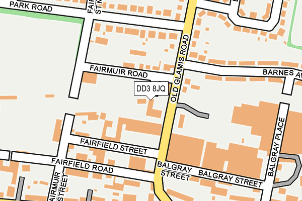 DD3 8JQ map - OS OpenMap – Local (Ordnance Survey) DD3 8JQ map - OS OpenMap – Local (Ordnance Survey)