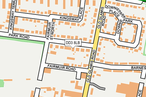 DD3 8LB map - OS OpenMap – Local (Ordnance Survey) DD3 8LB map - OS OpenMap – Local (Ordnance Survey)