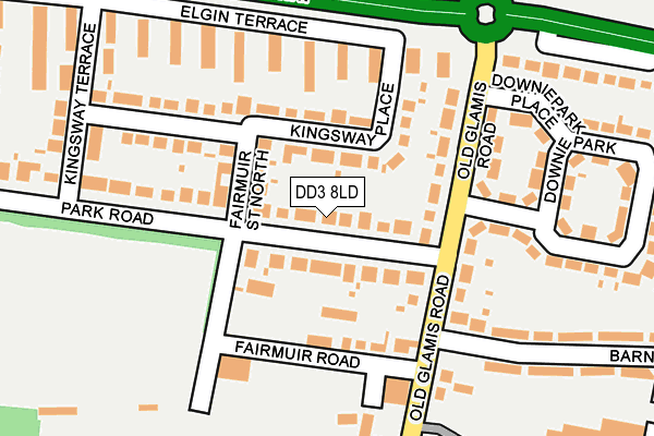 DD3 8LD map - OS OpenMap – Local (Ordnance Survey) DD3 8LD map - OS OpenMap – Local (Ordnance Survey)