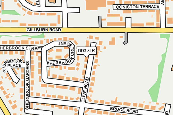 DD3 8LR map - OS OpenMap – Local (Ordnance Survey) DD3 8LR map - OS OpenMap – Local (Ordnance Survey)