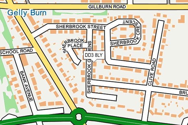 DD3 8LY map - OS OpenMap – Local (Ordnance Survey) DD3 8LY map - OS OpenMap – Local (Ordnance Survey)