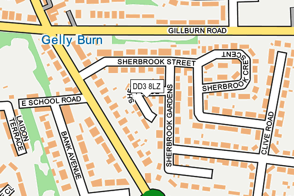 DD3 8LZ map - OS OpenMap – Local (Ordnance Survey) DD3 8LZ map - OS OpenMap – Local (Ordnance Survey)