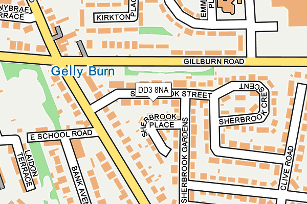 DD3 8NA map - OS OpenMap – Local (Ordnance Survey) DD3 8NA map - OS OpenMap – Local (Ordnance Survey)