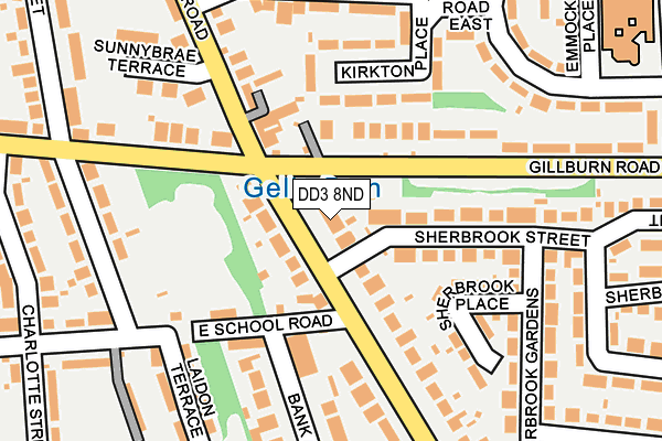 DD3 8ND map - OS OpenMap – Local (Ordnance Survey) DD3 8ND map - OS OpenMap – Local (Ordnance Survey)