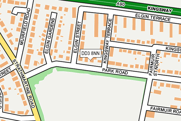 DD3 8NN map - OS OpenMap – Local (Ordnance Survey) DD3 8NN map - OS OpenMap – Local (Ordnance Survey)