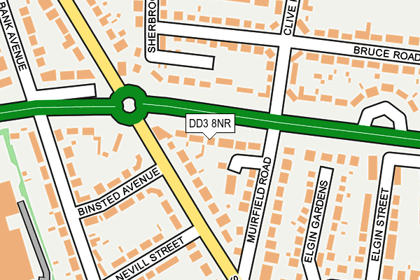 DD3 8NR map - OS OpenMap – Local (Ordnance Survey) DD3 8NR map - OS OpenMap – Local (Ordnance Survey)
