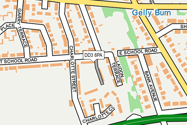 DD3 8PA map - OS OpenMap – Local (Ordnance Survey)
