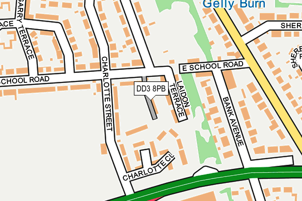 DD3 8PB map - OS OpenMap – Local (Ordnance Survey) DD3 8PB map - OS OpenMap – Local (Ordnance Survey)