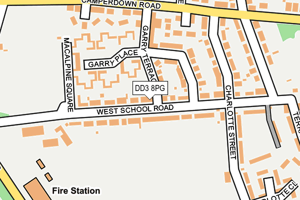 DD3 8PG map - OS OpenMap – Local (Ordnance Survey) DD3 8PG map - OS OpenMap – Local (Ordnance Survey)
