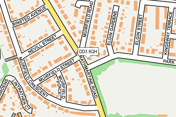 DD3 8QH map - OS OpenMap – Local (Ordnance Survey) DD3 8QH map - OS OpenMap – Local (Ordnance Survey)