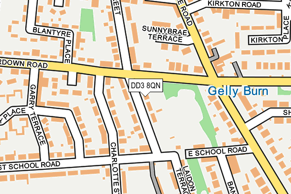 DD3 8QN map - OS OpenMap – Local (Ordnance Survey) DD3 8QN map - OS OpenMap – Local (Ordnance Survey)