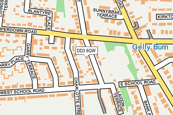 DD3 8QW map - OS OpenMap – Local (Ordnance Survey) DD3 8QW map - OS OpenMap – Local (Ordnance Survey)