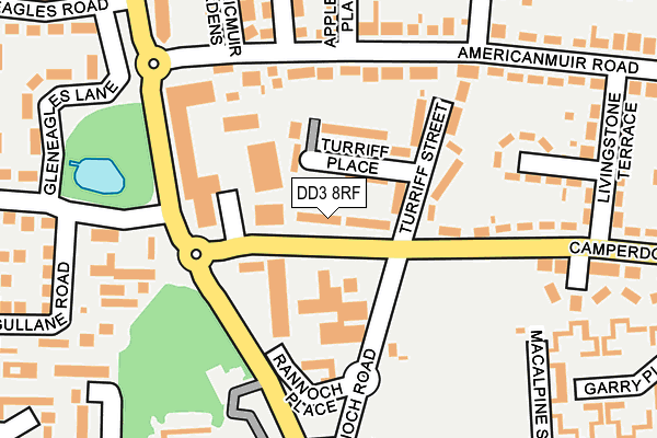 DD3 8RF map - OS OpenMap – Local (Ordnance Survey) DD3 8RF map - OS OpenMap – Local (Ordnance Survey)