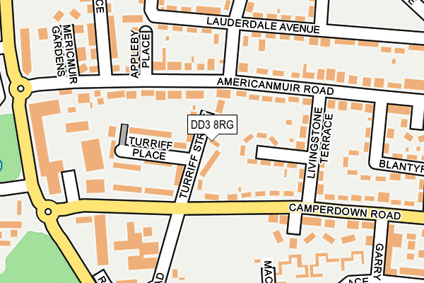 DD3 8RG map - OS OpenMap – Local (Ordnance Survey) DD3 8RG map - OS OpenMap – Local (Ordnance Survey)