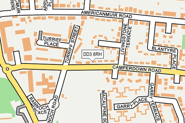 DD3 8RH map - OS OpenMap – Local (Ordnance Survey) DD3 8RH map - OS OpenMap – Local (Ordnance Survey)