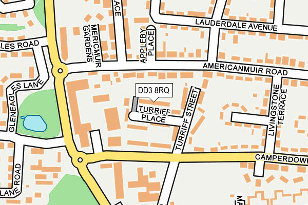DD3 8RQ map - OS OpenMap – Local (Ordnance Survey) DD3 8RQ map - OS OpenMap – Local (Ordnance Survey)
