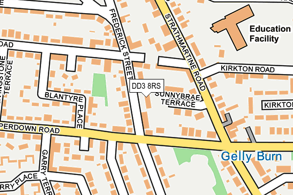DD3 8RS map - OS OpenMap – Local (Ordnance Survey) DD3 8RS map - OS OpenMap – Local (Ordnance Survey)