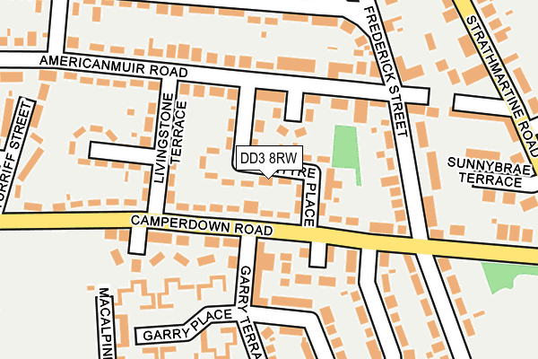 DD3 8RW map - OS OpenMap – Local (Ordnance Survey) DD3 8RW map - OS OpenMap – Local (Ordnance Survey)
