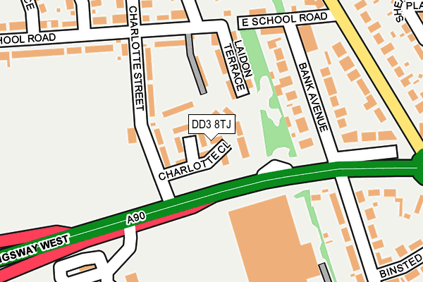 DD3 8TJ map - OS OpenMap – Local (Ordnance Survey) DD3 8TJ map - OS OpenMap – Local (Ordnance Survey)