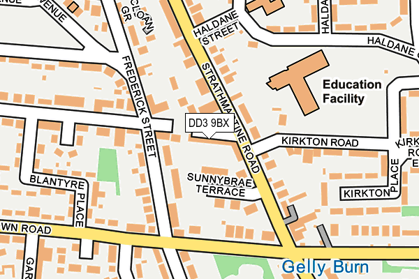 DD3 9BX map - OS OpenMap – Local (Ordnance Survey) DD3 9BX map - OS OpenMap – Local (Ordnance Survey)