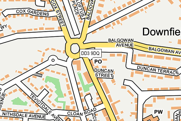 DD3 9DQ map - OS OpenMap – Local (Ordnance Survey) DD3 9DQ map - OS OpenMap – Local (Ordnance Survey)