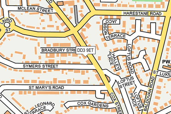 DD3 9ET map - OS OpenMap – Local (Ordnance Survey) DD3 9ET map - OS OpenMap – Local (Ordnance Survey)